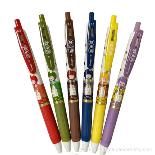 Neutral Pen Super Value Glitter 6 Color Gel Ink Pen Manufactory